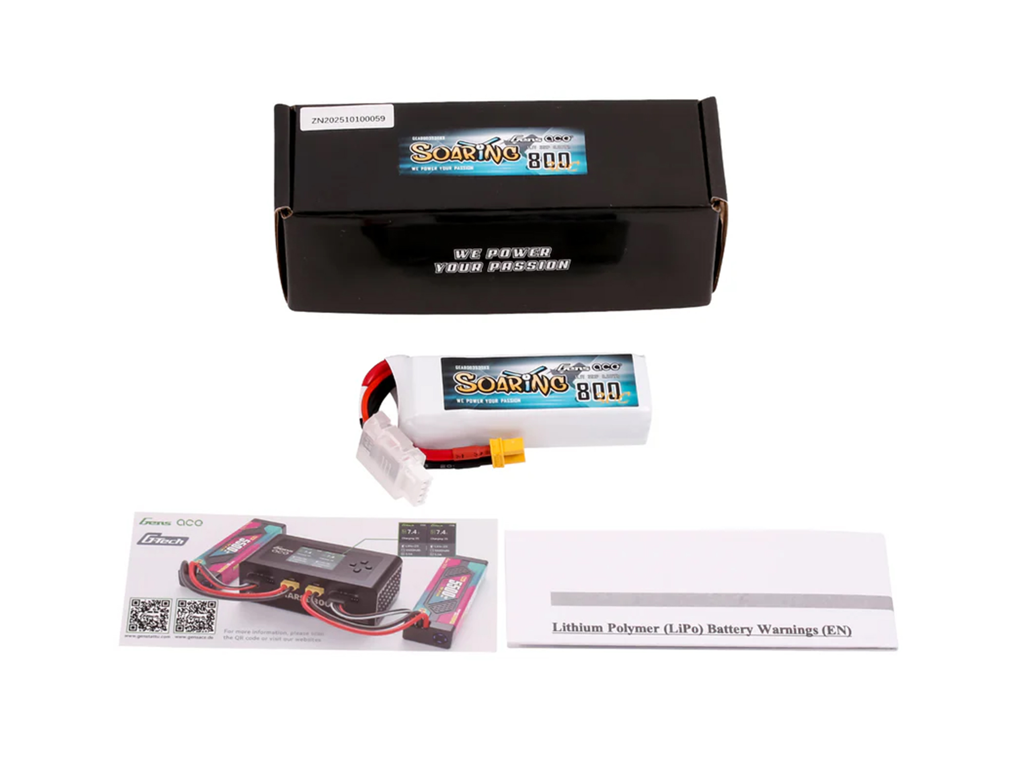 Li-Po 3S 11.1V 800mAh 30C Soaring with XT30-5