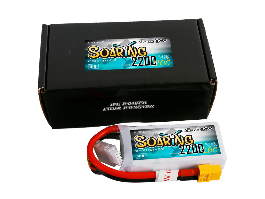 Li-Po 3S 11.1V MINI 2200mAh 20C Soaring with XT60-5