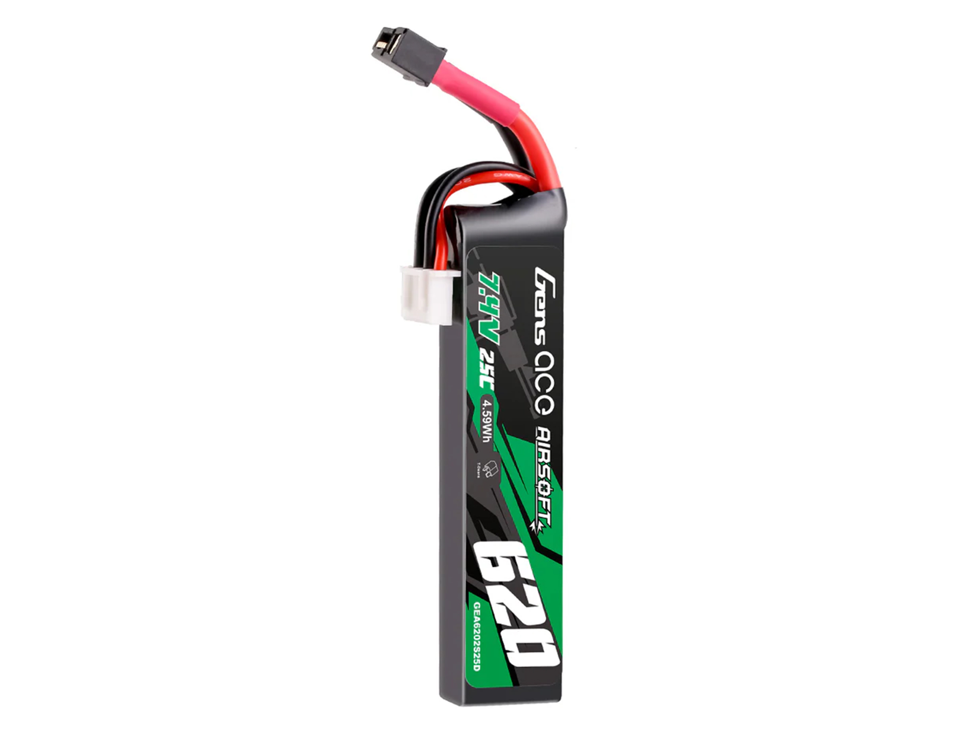 Airsoft 2S 620mAh 25C with Mini Deans (Pistols)-3