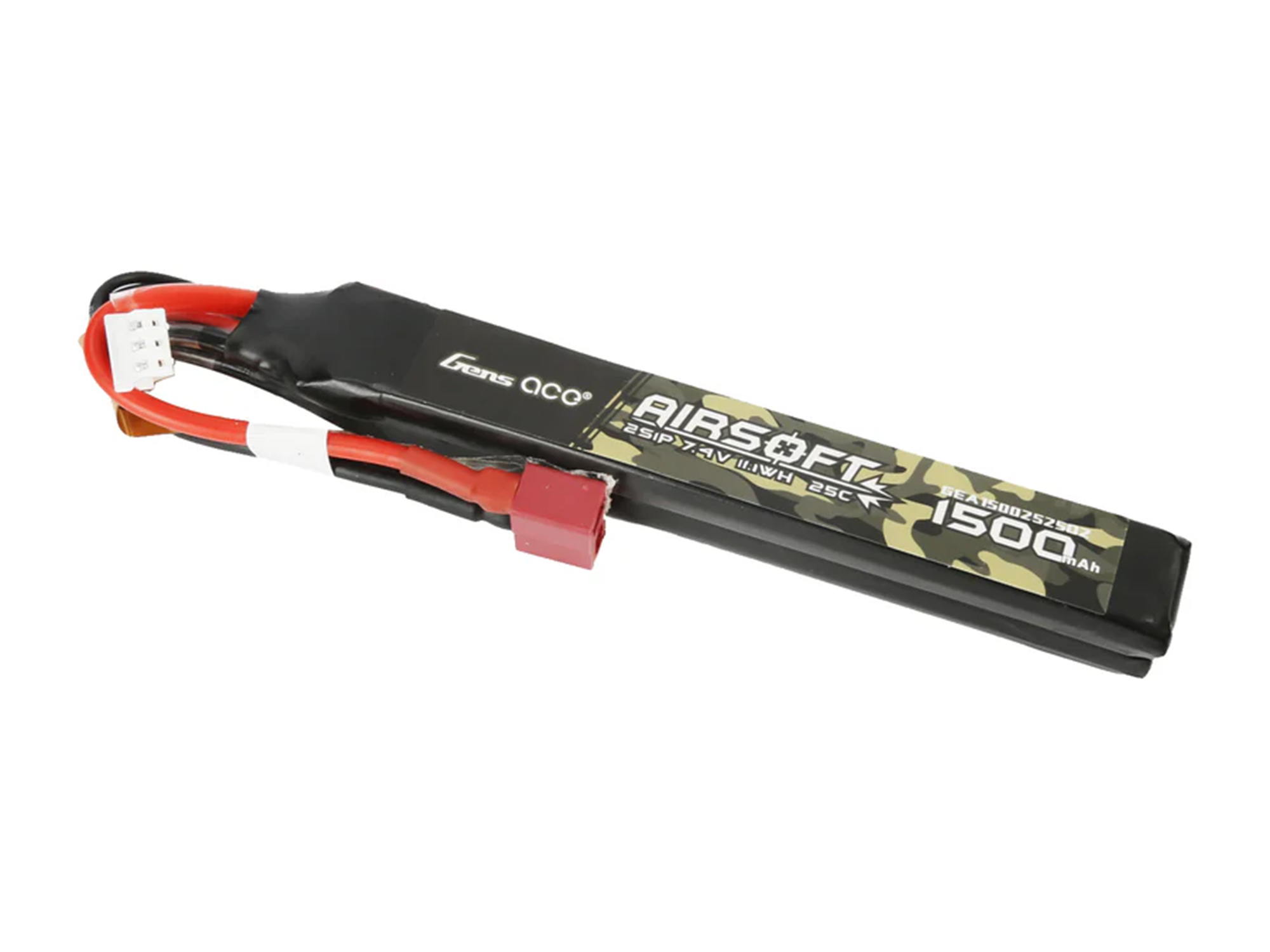 AirSoft 2S 1500mAh 25C Twin with Deans (fit Most AEG)-3