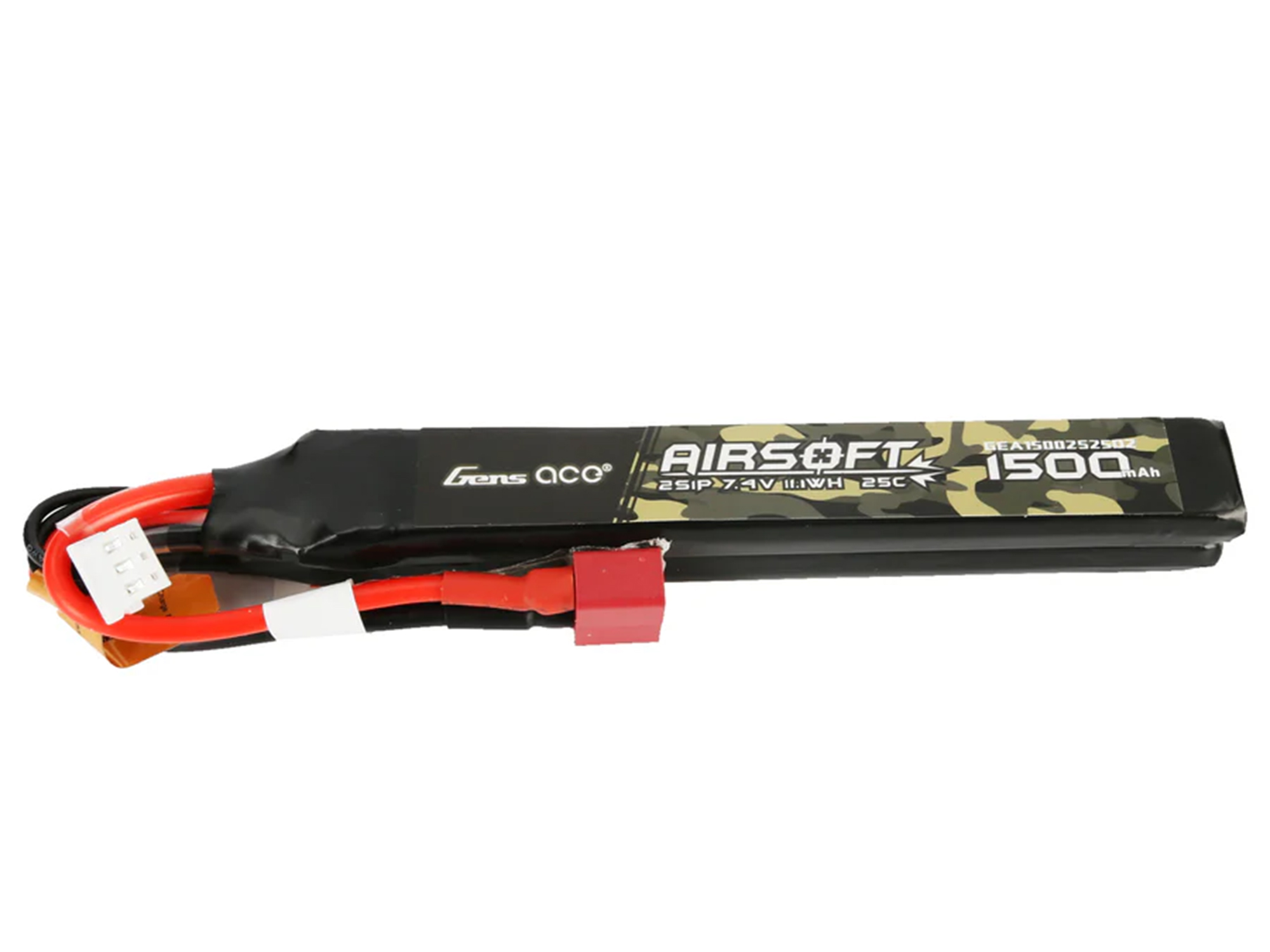 AirSoft 2S 1500mAh 25C Twin with Deans (fit Most AEG)-4