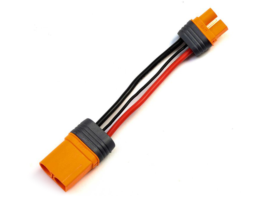 Spektrum Adapter: IC3 Battery / IC5 Device, 4in/100mm Wire 10 AWG-2