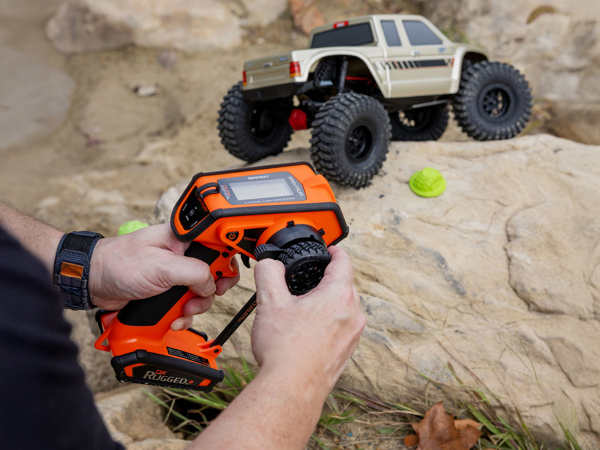 DX Rugged+ 12-Channel DSMR+ Transmitter, Orange-18