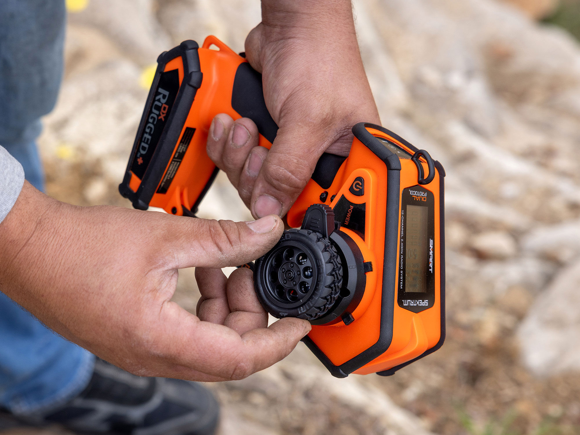 DX Rugged+ 12-Channel DSMR+ Transmitter, Orange-21