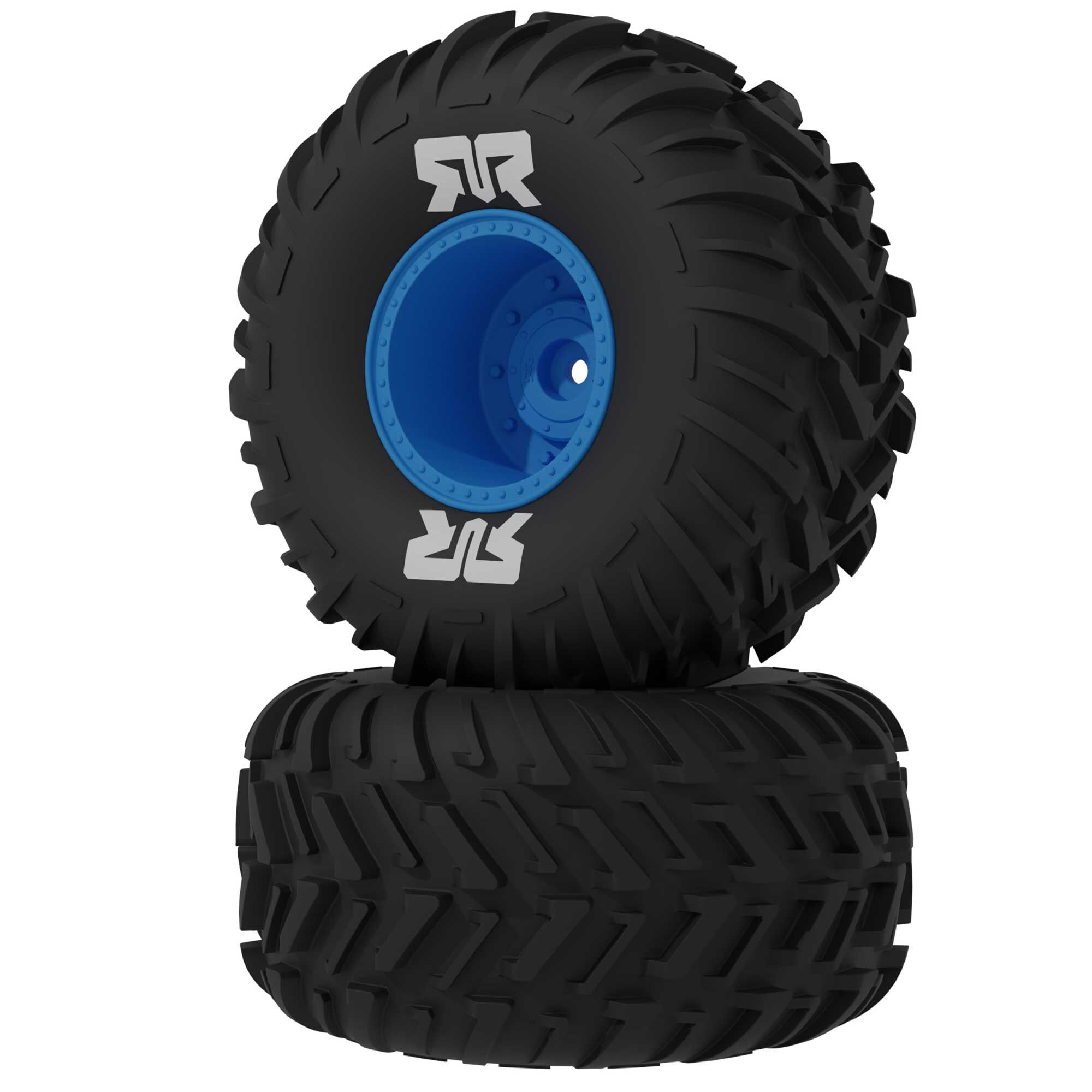 dboots-cut-chevron-mounted-tire-set-glued-blue