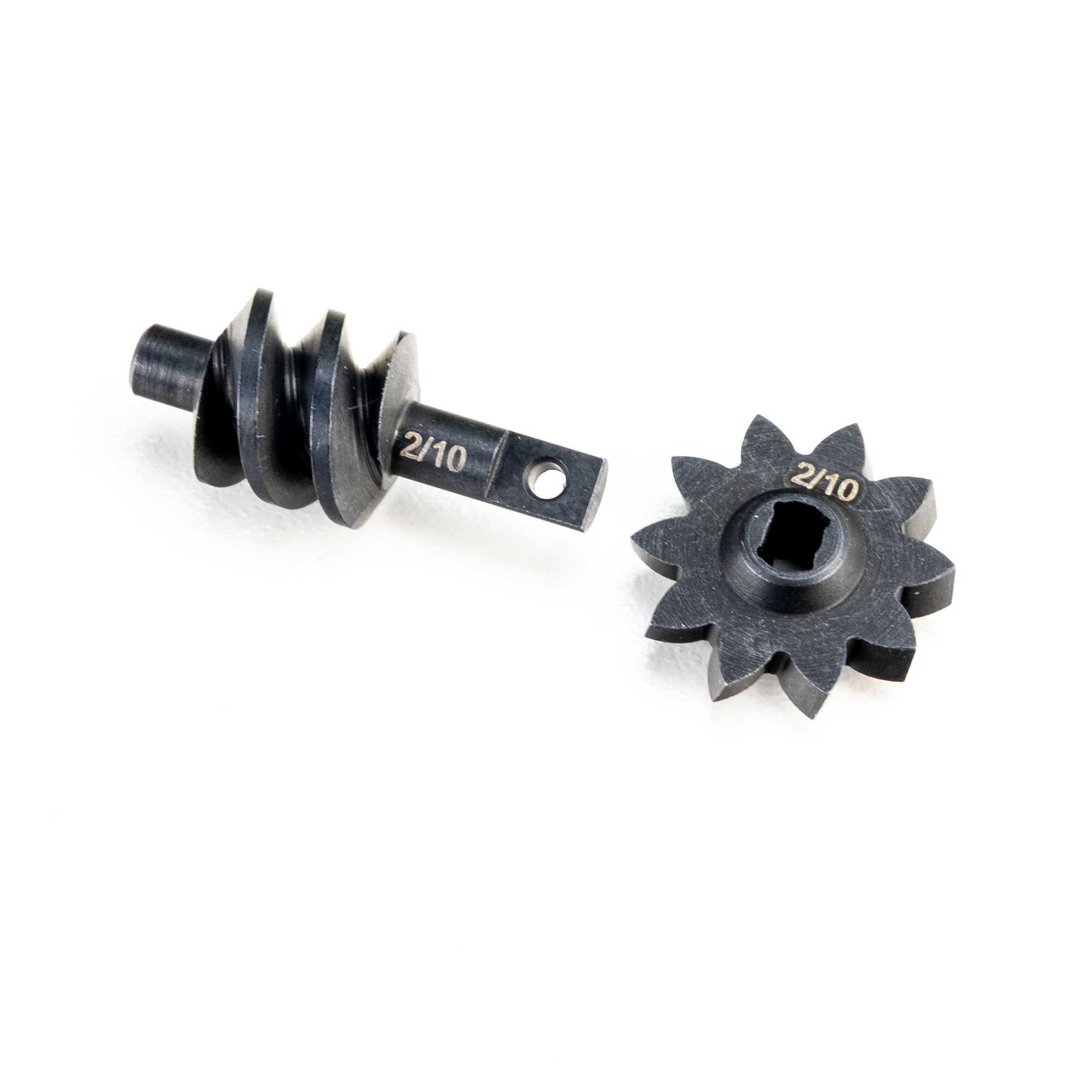 Steel Ring/Pinion Worm Gear, 2/10, Trans: SCX30
