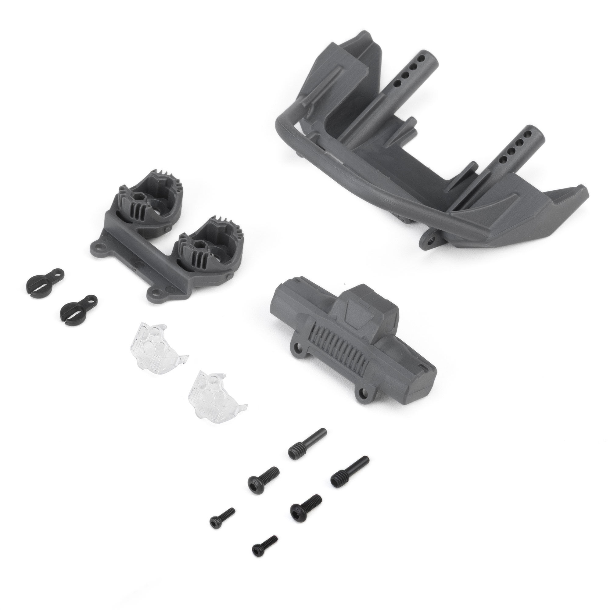 Front Bumper Set, Gray, Jeep JT: SCX10 III MotoBilt
