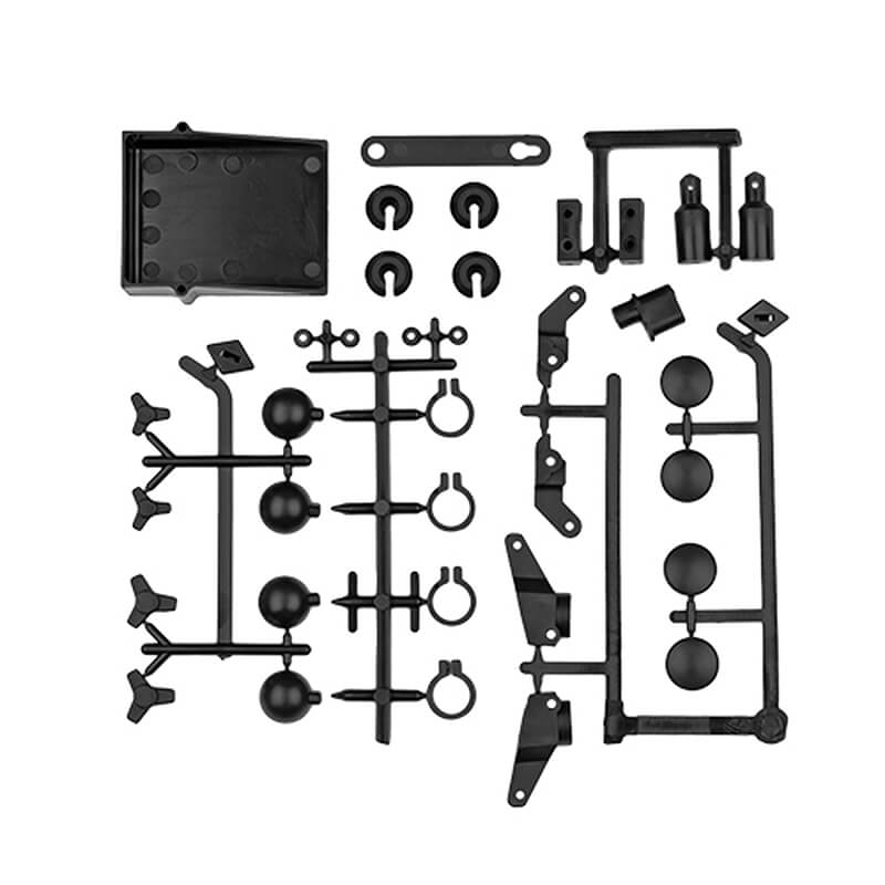 Team Associated Rc10 Classic St Blocks/rear Hubs Etc. Black