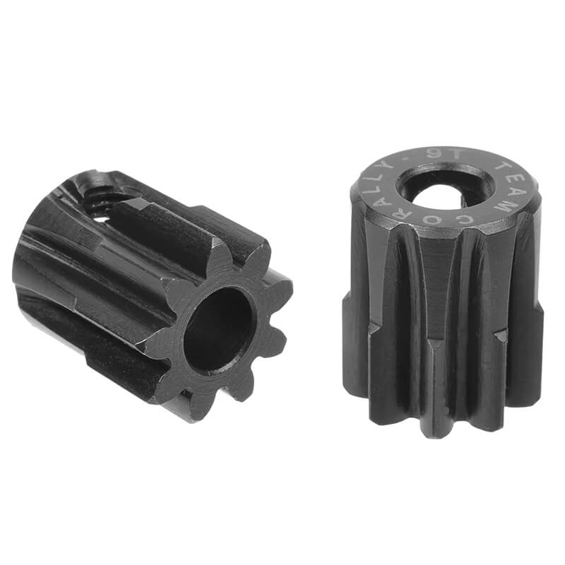 Corally M1.0 Pinion Short Hardened Steel 9 Teeth 5mm Shaft