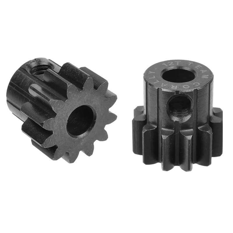 Corally M1.0 Pinion Short Hardened Steel 12 Teeth 5mm Shaft
