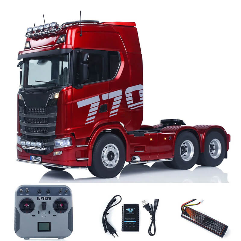 Huina Scania K770s-100 6x6 Rc Haulage Truck Rtr - Red