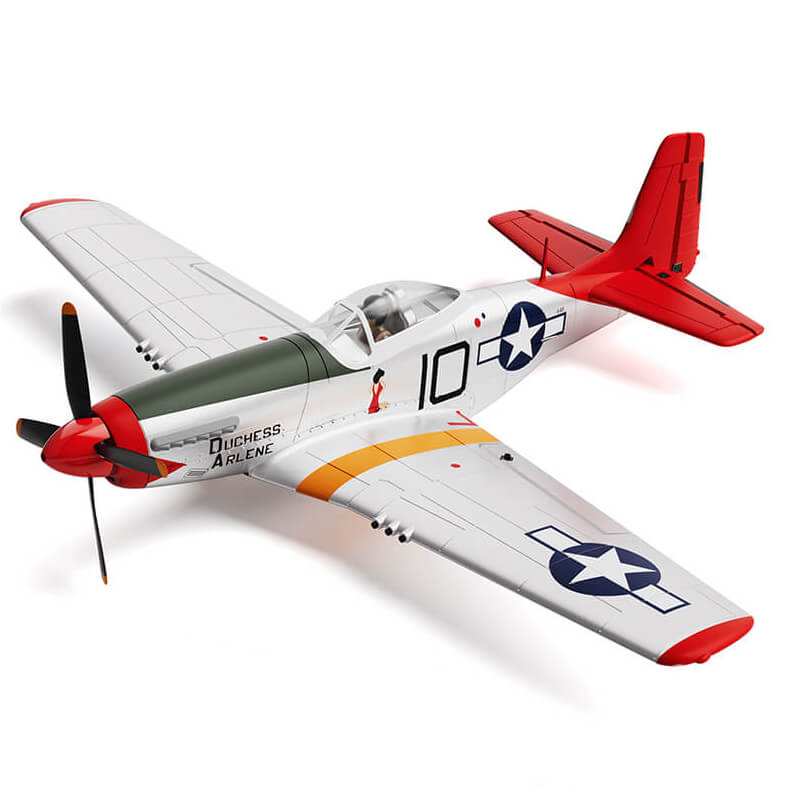 Volantex P-51d Mustang Red 4ch 500mm Brushless With Gyro Rtf