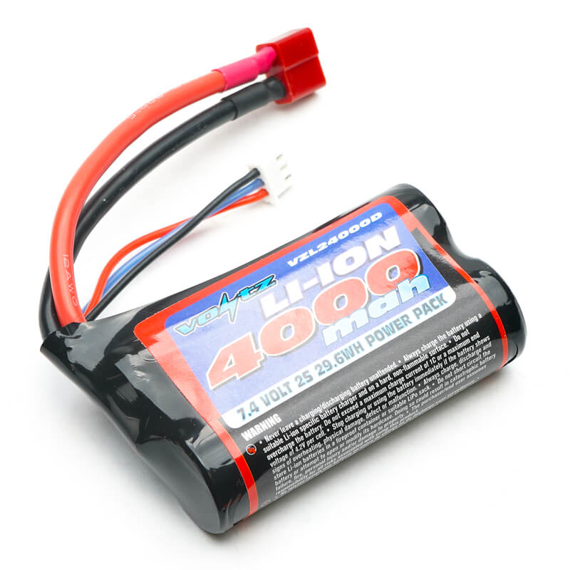 Voltz Li-ion 7.4v 2s 4000mah Battery With Deans Plug