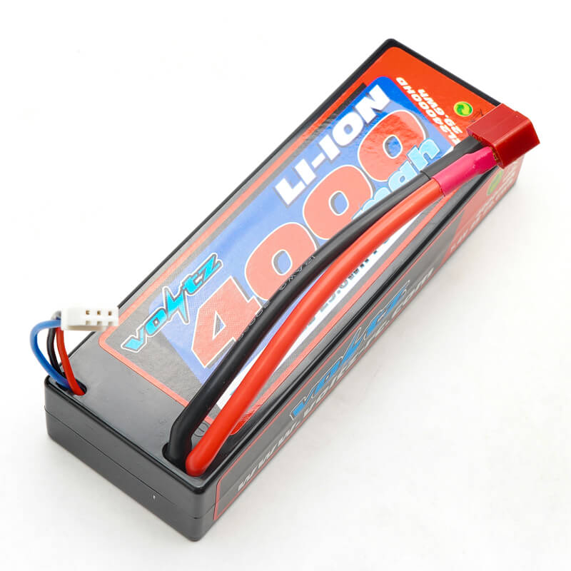 Voltz Li-ion 7.4v 2s 4000mah Hardcase Battery With Deans Plug