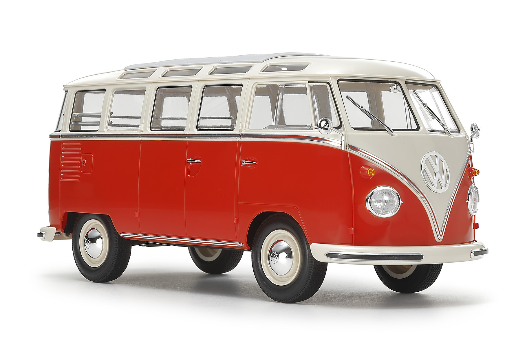 Tamiya 1/24 Volkswagen Type 2 (T1) Red & White (Clic Loc)