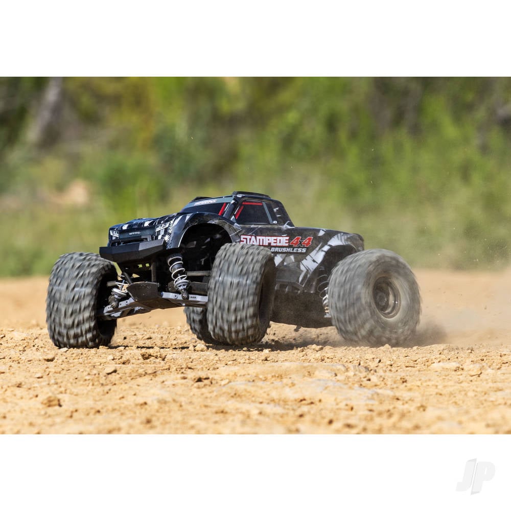 Traxxas Stampede 4WD 1:10 4WD RTR Monster Truck, Black (+ TQi Sport 2-ch, VX3, V3200, Clipless Body)-6