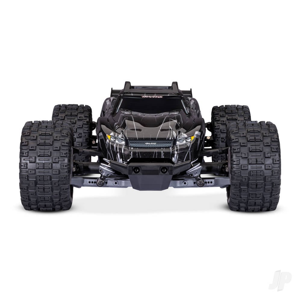 Traxxas Rustler 1:10 4WD RTR Stadium Truck, Black (+ TQi Sport 2-ch, TSM, VX3, Velineon V3200, Clipless Body)-3