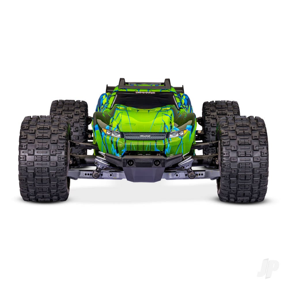Traxxas Rustler 1:10 4WD RTR Stadium Truck, Green (+ TQi Sport 2-ch, TSM, VX3, Velineon V3200, Clipless Body)-3