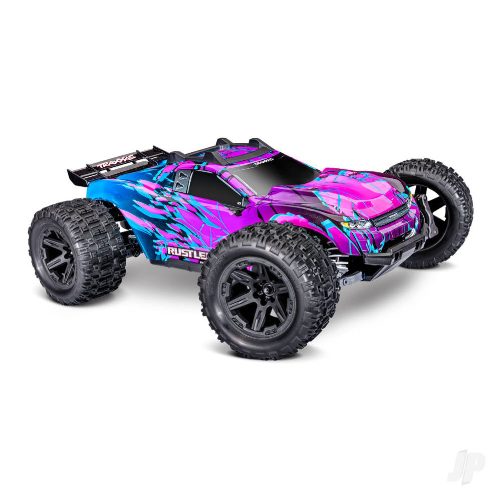 traxxas-rustler-110-4wd-rtr-stadium-truck-purple-tqi-sport-2-ch-tsm-vx3-velineon-v3200-clipless-body