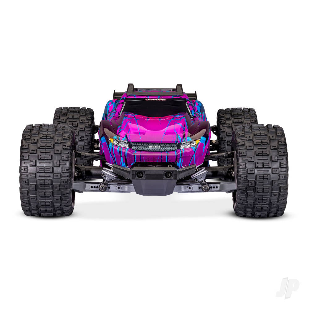 Traxxas Rustler 1:10 4WD RTR Stadium Truck, Purple (+ TQi Sport 2-ch, TSM, VX3, Velineon V3200, Clipless Body)-3
