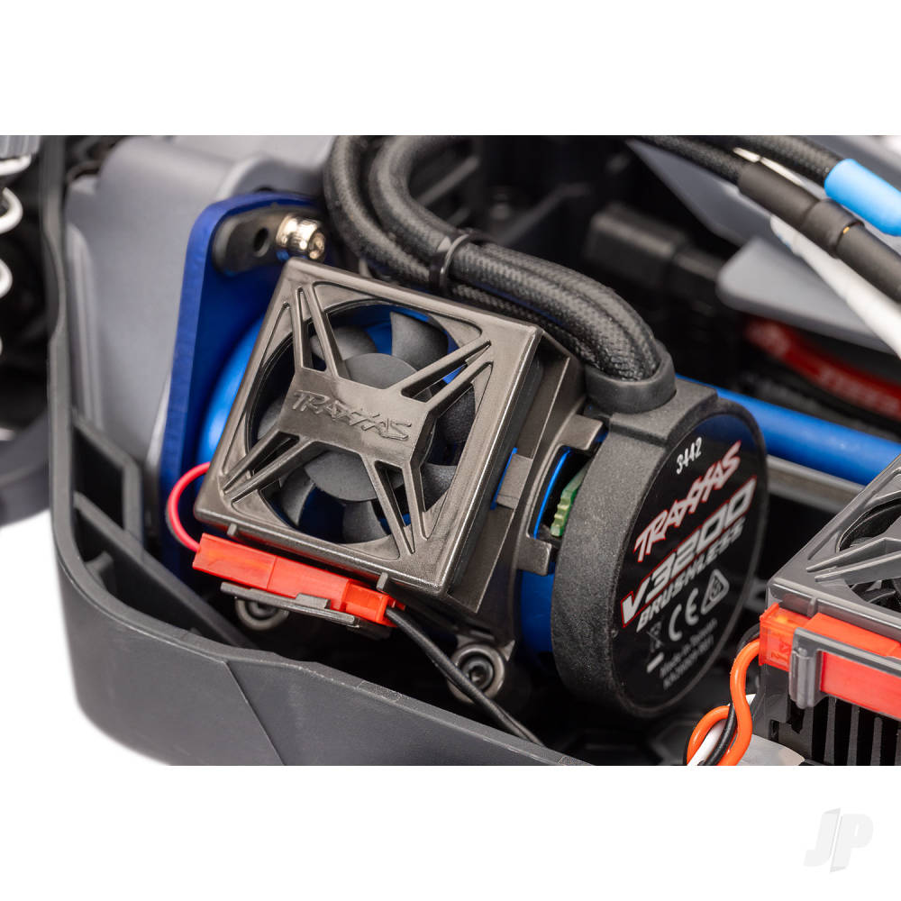 Traxxas Rustler 1:10 4WD RTR Stadium Truck, Red (+ TQi Sport 2-ch, TSM, VX3, Velineon V3200, Clipless Body)-21