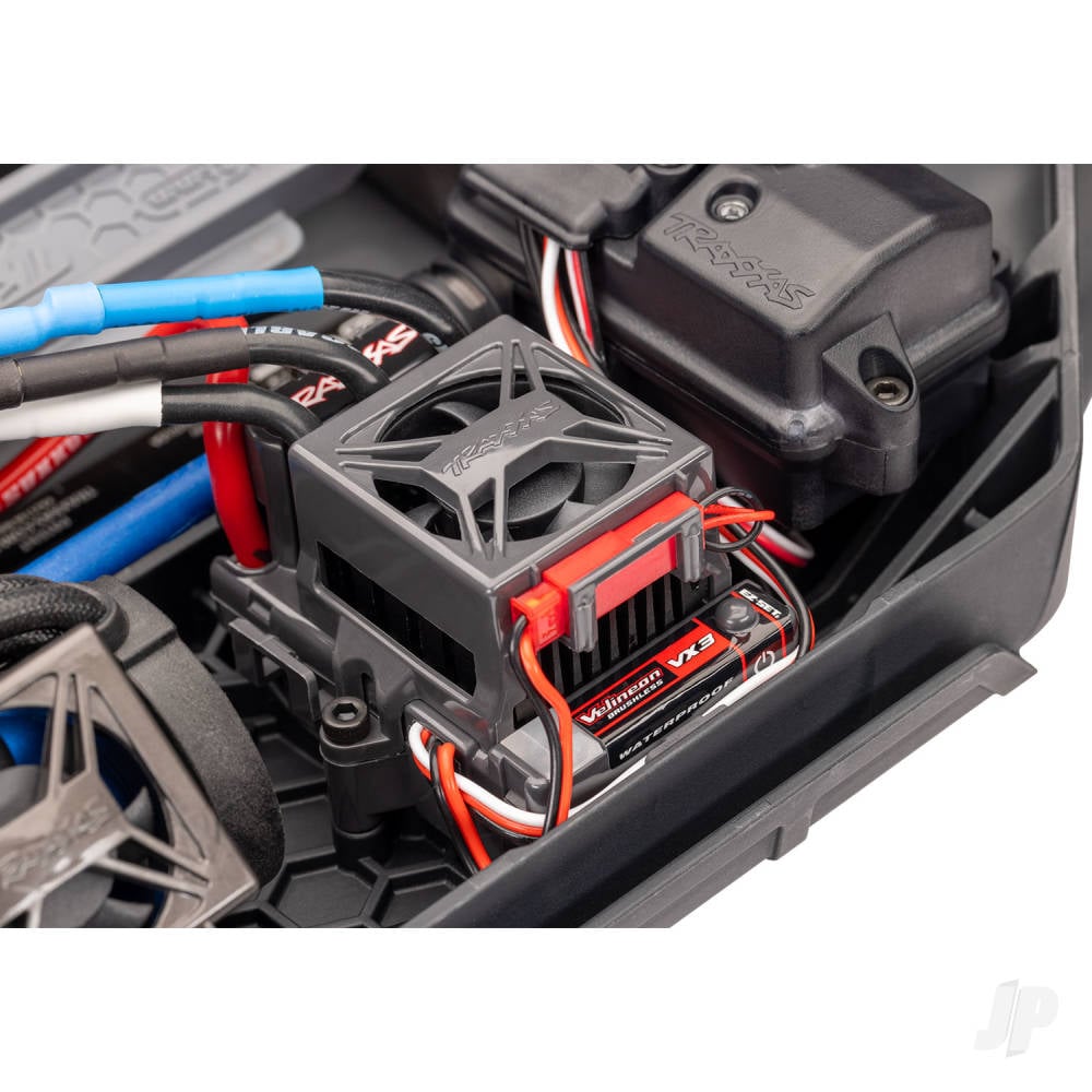 Traxxas Rustler 1:10 4WD RTR Stadium Truck, Red (+ TQi Sport 2-ch, TSM, VX3, Velineon V3200, Clipless Body)-22