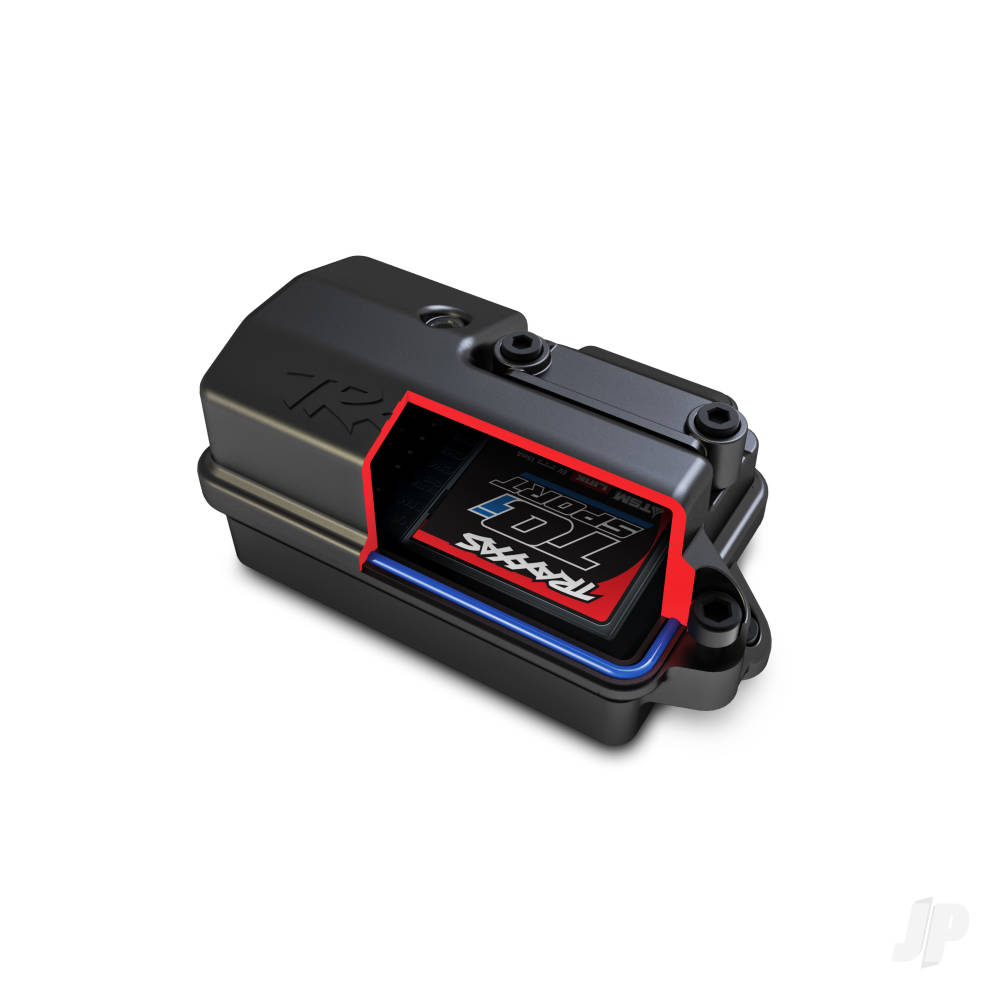 Traxxas Rustler 1:10 4WD RTR Stadium Truck, Red (+ TQi Sport 2-ch, TSM, VX3, Velineon V3200, Clipless Body)-36