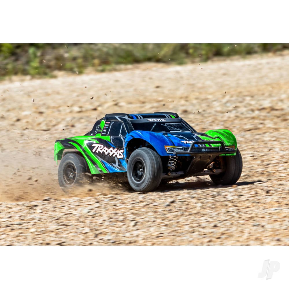 Traxxas Slash 4WD 1:10 4WD RTR Short Course Truck, Green (+ TQi Sport 2-ch, VX3, Velineon V3200, Clipless Body)-9