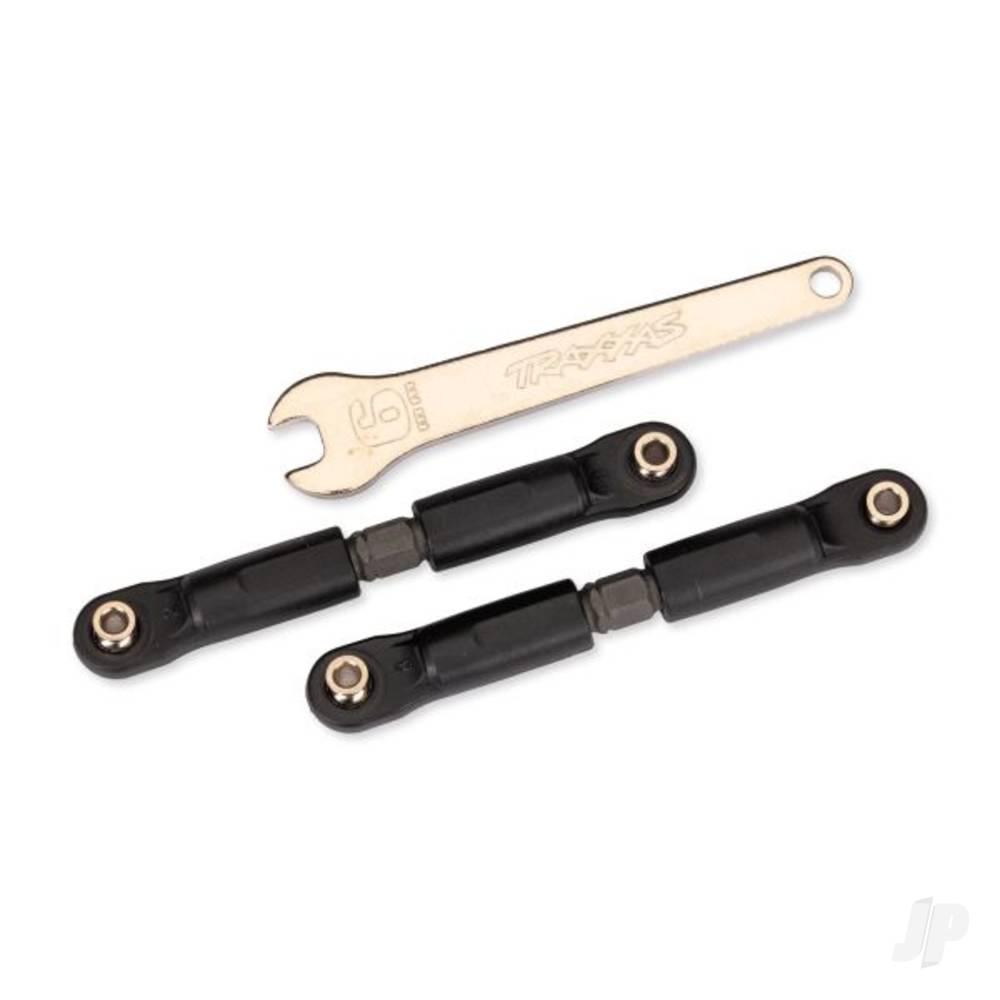 traxxas-turnbuckles-camber-links-x-short-steel-grey-2-assembled-with-rod-ends-and-steel-hollow-balls-steel-wrench-6mm-1-fits-slash-front-or-rear-rustler-front-jato-4wd-rear