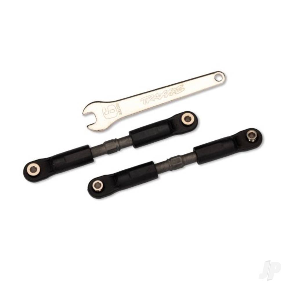 traxxas-turnbuckles-camber-links-or-toe-links-long-steel-grey-2-assembled-with-rod-ends-and-steel-hollow-balls-steel-wrench-6mm-1-fits-rustler-rear-camber-links-slash-4wd-rustler-4wd-stampede-4wd-or-jato-4wd-toe-links