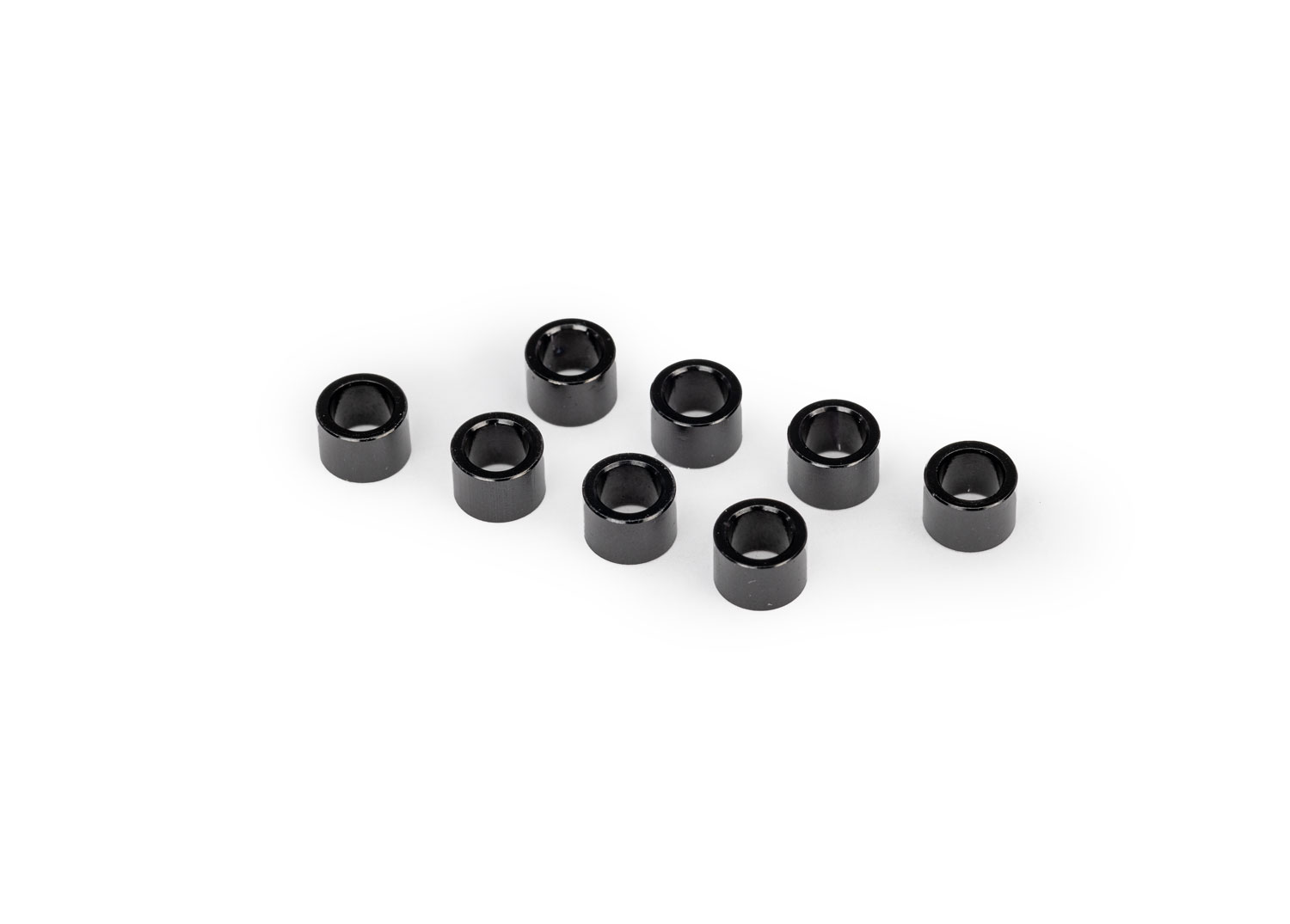 Traxxas Spacer, shock cap, 6061-T6 aluminium (Black-anodised) (8)