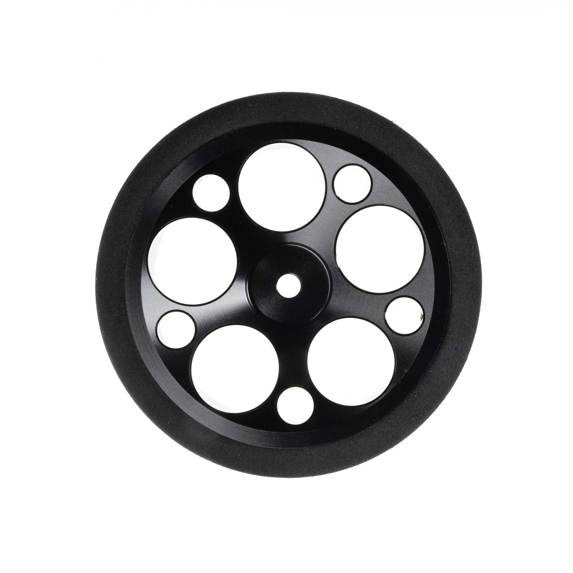 Aluminum Wide Wheel, Circle, Black-3