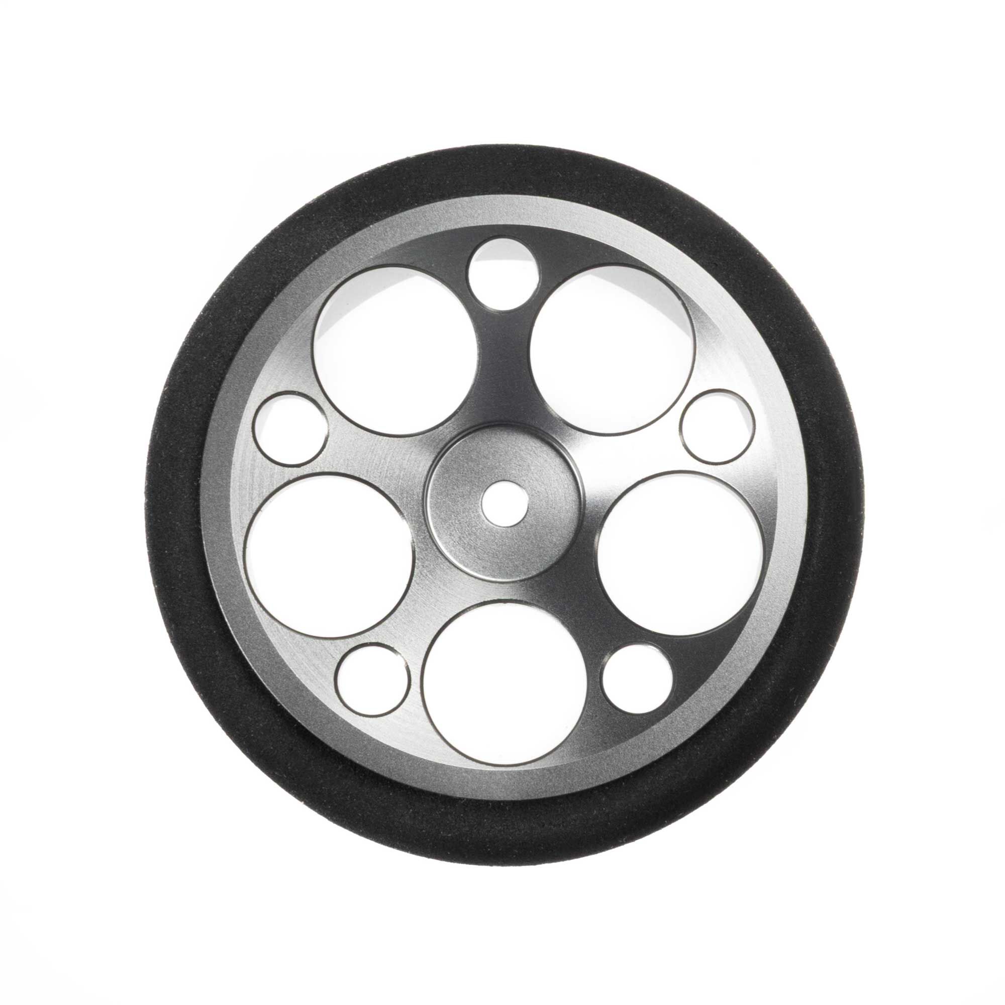 Aluminum Wide Wheel, Circle, Gun Metal Gray-3