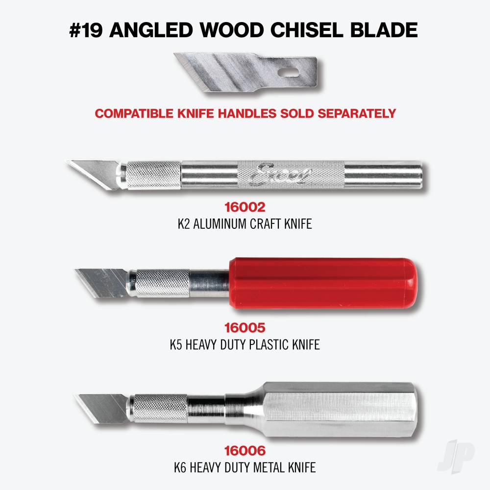 #19 Angled Edge Blade, Shank 0.345" (0.88 cm) (5 pcs) (Carded)-8