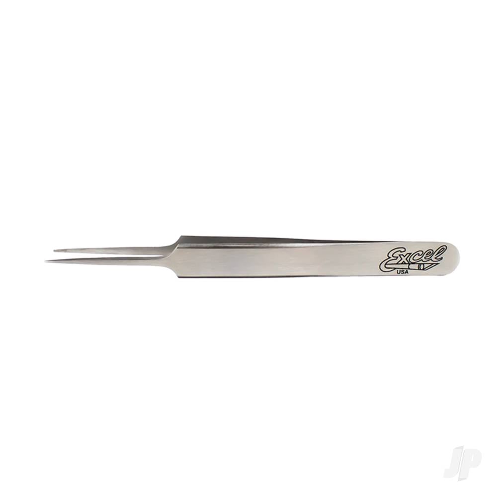 Straight Point Fine Point Tweezers, Polished (Carded)-2