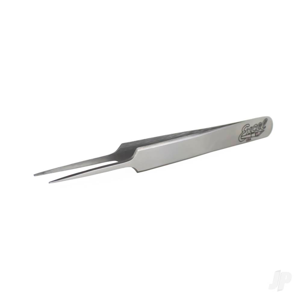 Straight Point Fine Point Tweezers, Polished (Carded)-3