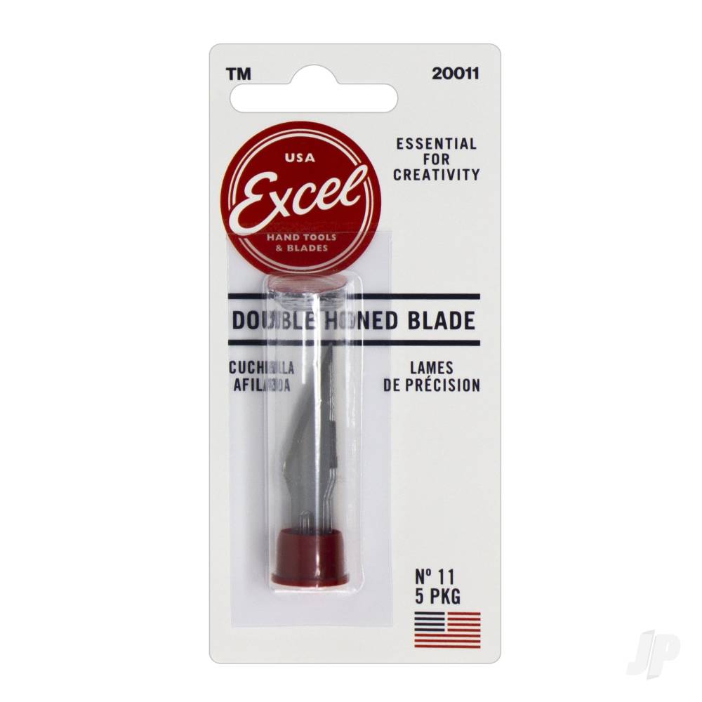 #11 Double Honed Blade, Shank 0.25" (0.58 cm) (5 pcs) (Carded)-7