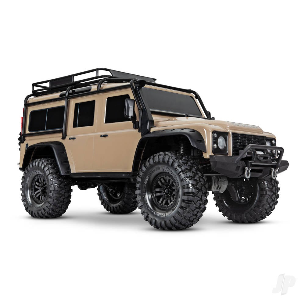 TRX-4 Land Rover Defender 1:10 4X4 Electric Trail Crawler with Winch, Sand (+ TQi 4-ch, XL-5 HV, Titan 550)