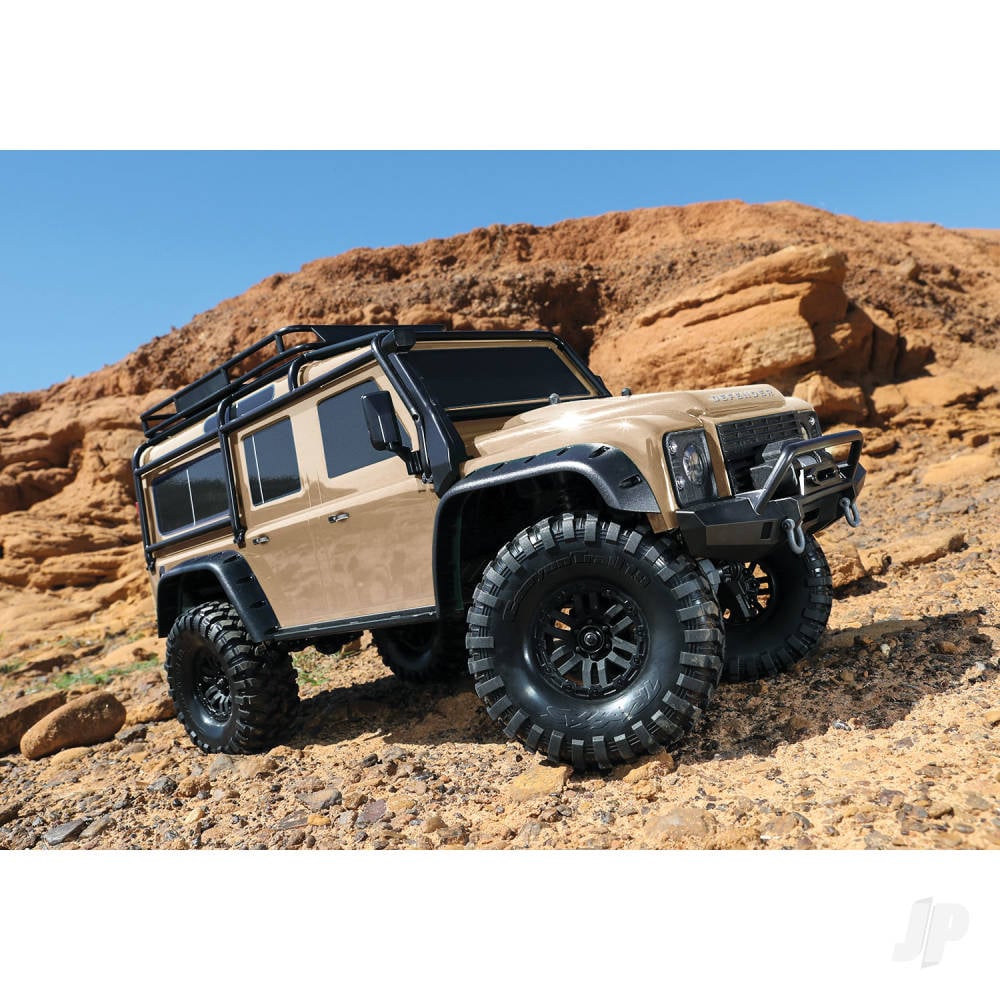 TRX-4 Land Rover Defender 1:10 4X4 Electric Trail Crawler with Winch, Sand (+ TQi 4-ch, XL-5 HV, Titan 550)-2