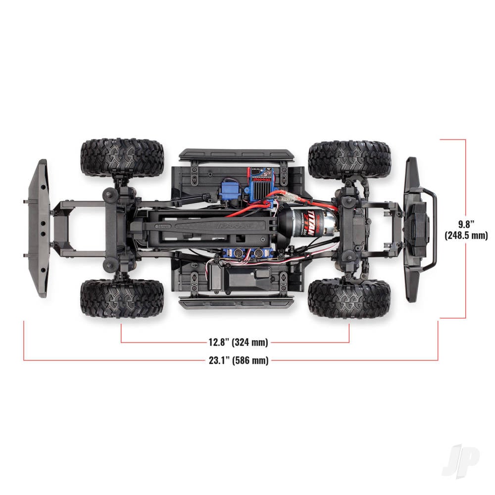 TRX-4 Land Rover Defender 1:10 4X4 Electric Trail Crawler with Winch, Sand (+ TQi 4-ch, XL-5 HV, Titan 550)-7