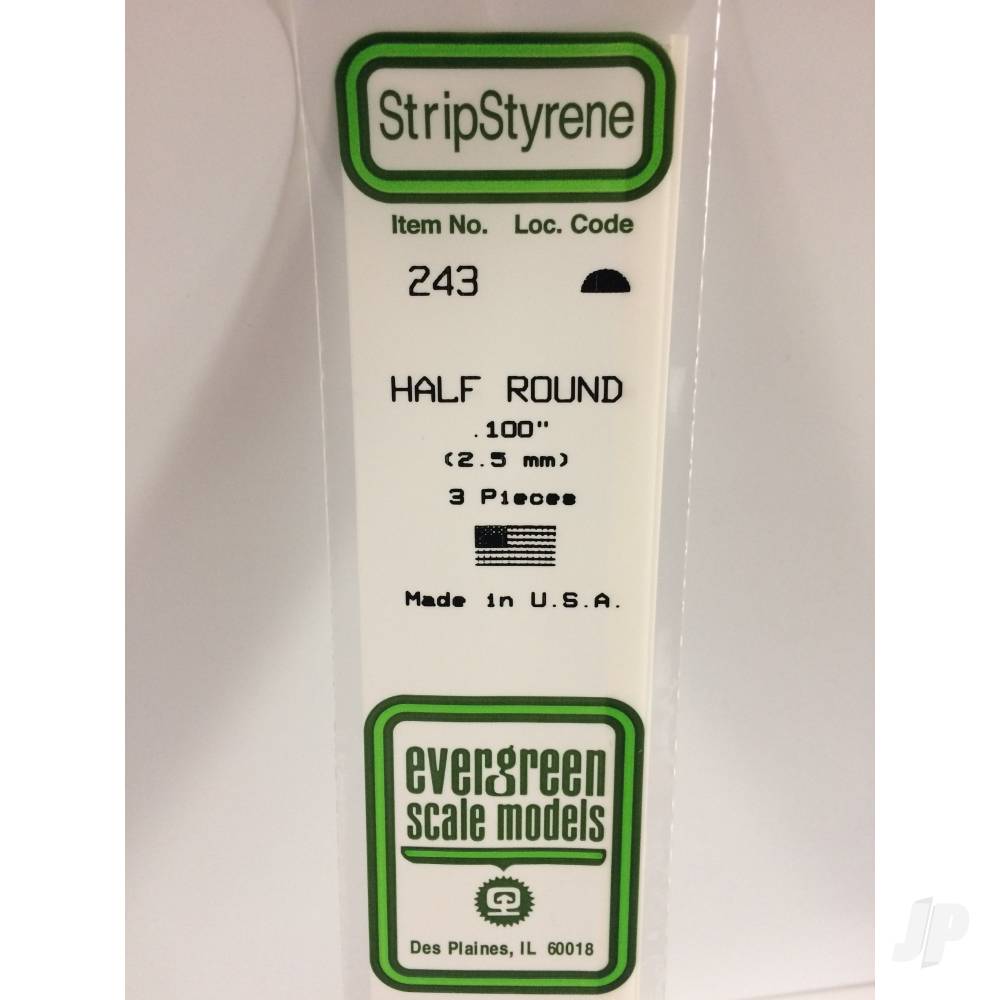14in (35cm) Half Round Strip .100in (100 per pack)-2