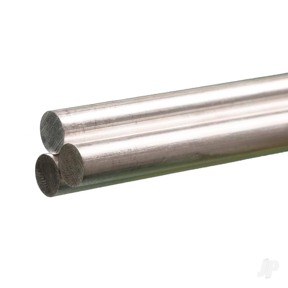 3/8in Aluminium Round Rod (36in long) (Bulk Pack of 3 Items)