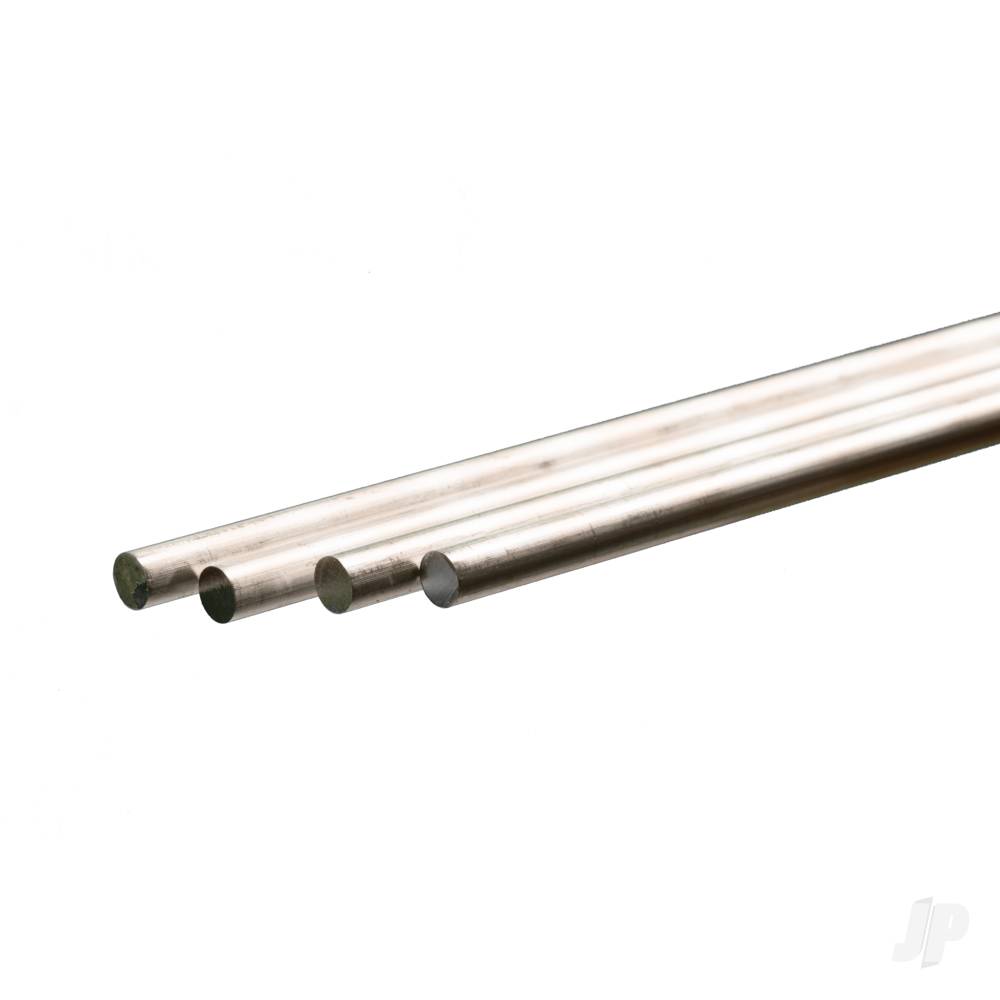 1/4in Aluminium Round Rod (36in long) (Bulk Pack of 4 Items)
