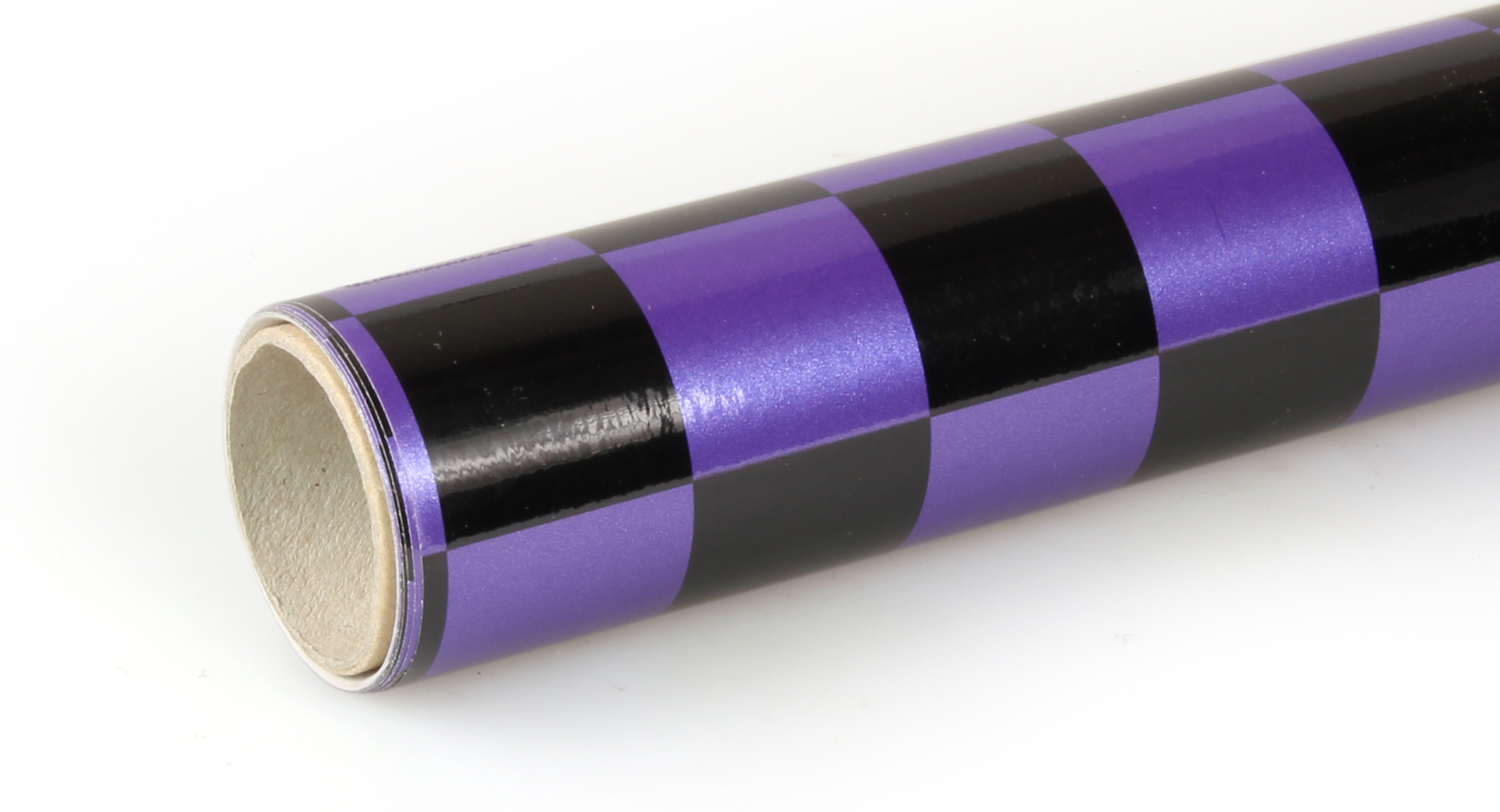 2m ORACOVER Fun-3 Medium Chequered, Pearlescent Purple + Black (60cm width)