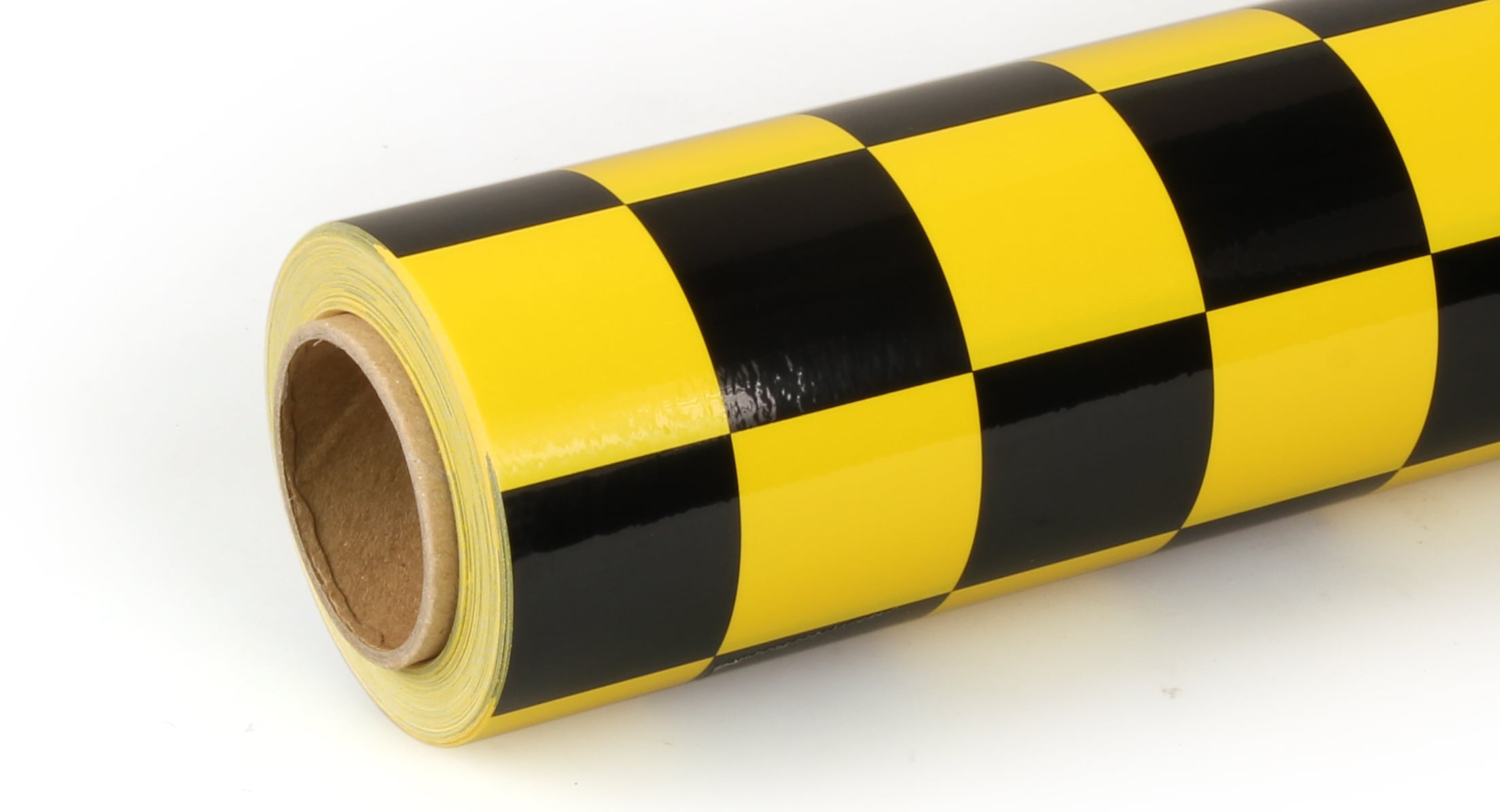 10m ORACOVER Fun-3 Medium Chequered, Cadmium Yellow + Black (60cm width)