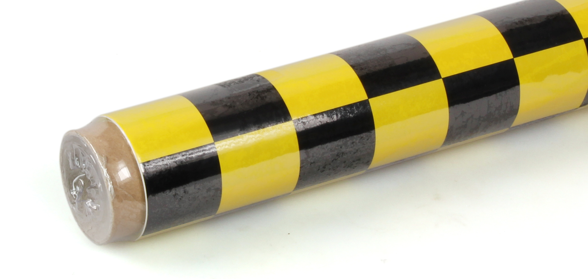 2m ORACOVER Fun-3 Medium Chequered, Cadmium Yellow + Black (60cm width)