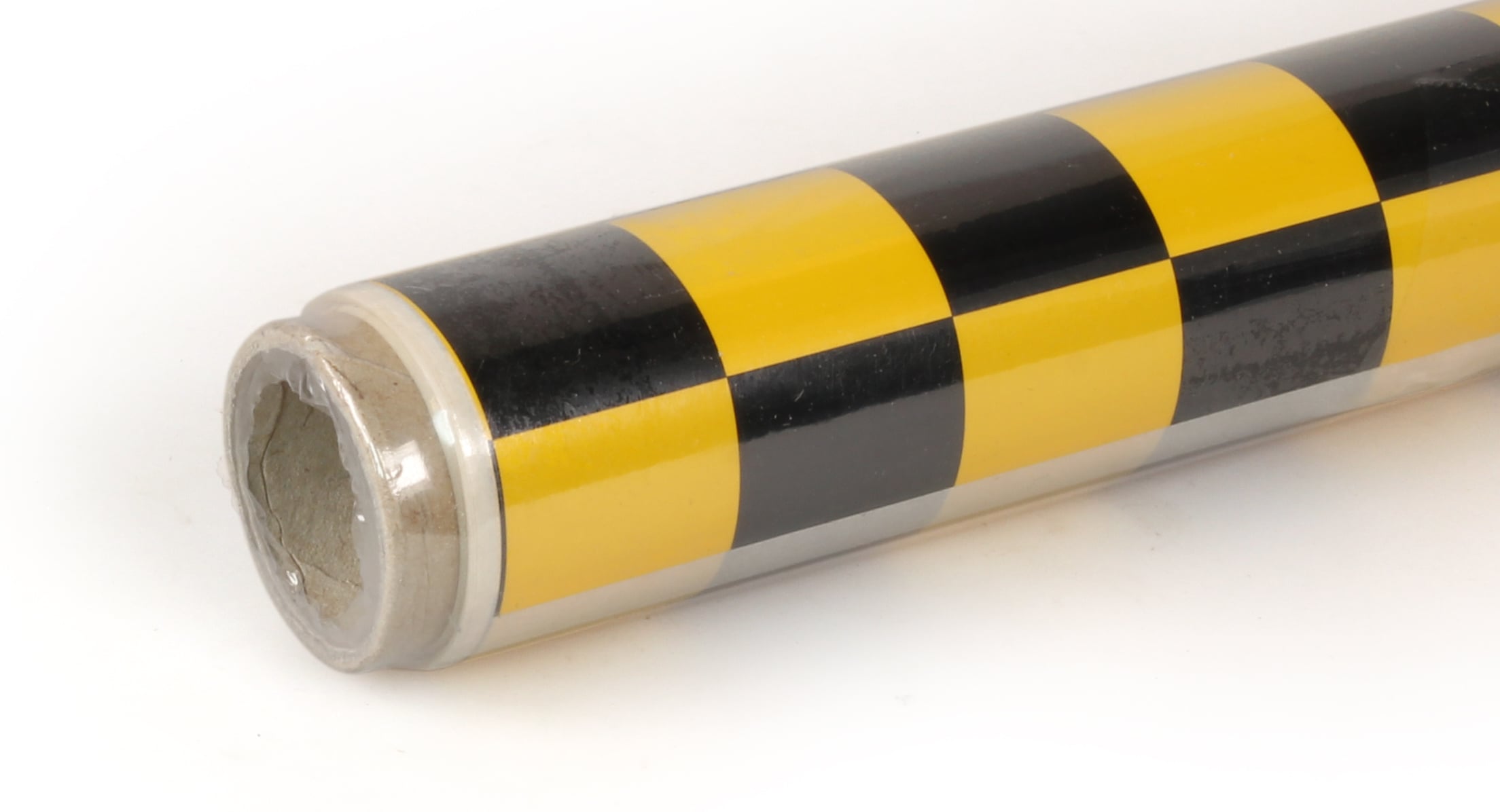 2m ORACOVER Fun-3 Medium Chequered, Pearlescent Golden Cadmium Yellow + Black (60cm width)
