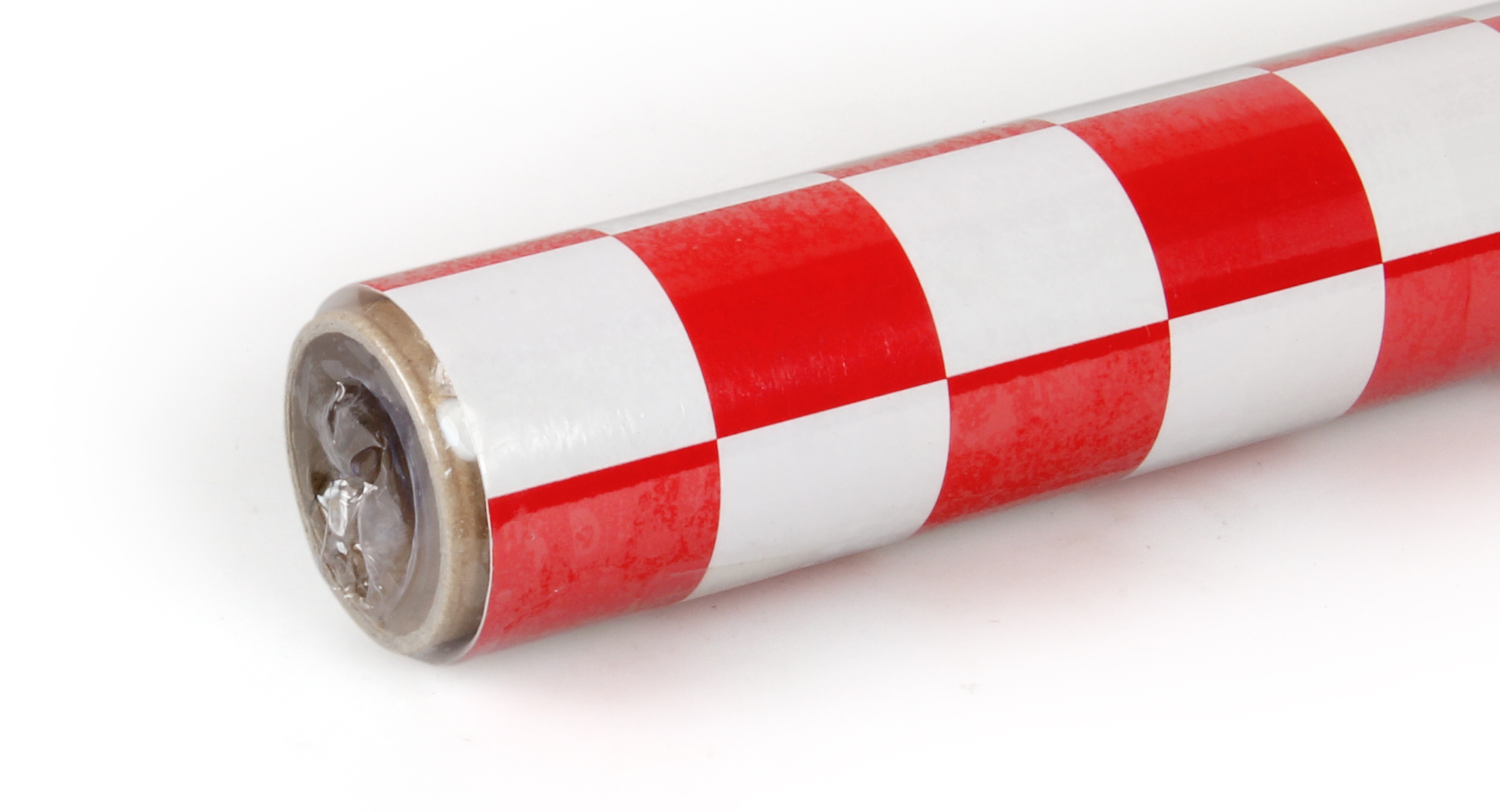 2m ORACOVER Fun-3 Medium Chequered, White + Red (60cm width)