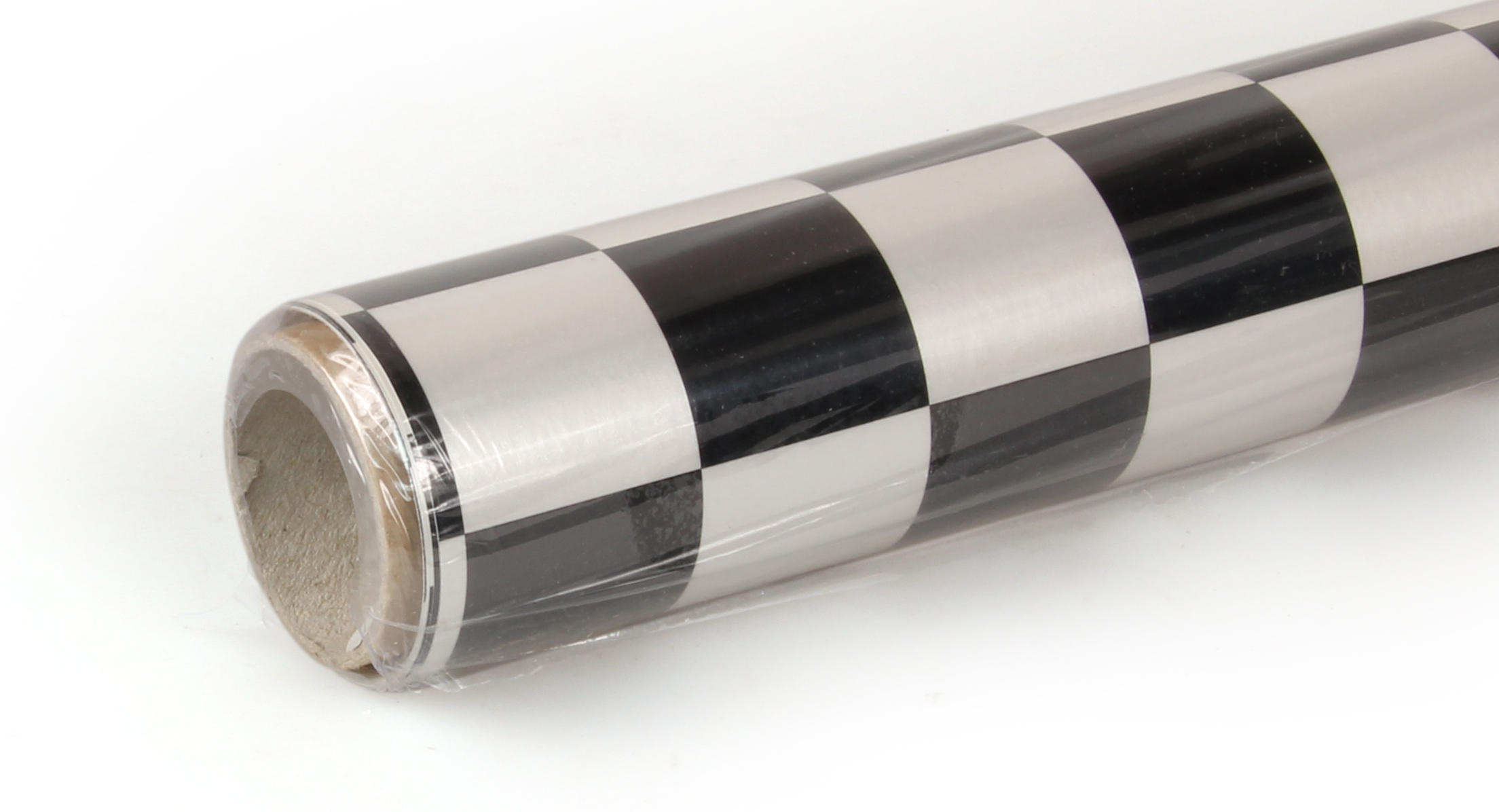 2m ORACOVER Fun-3 Medium Chequered, Pearlescent White + Black (60cm width)