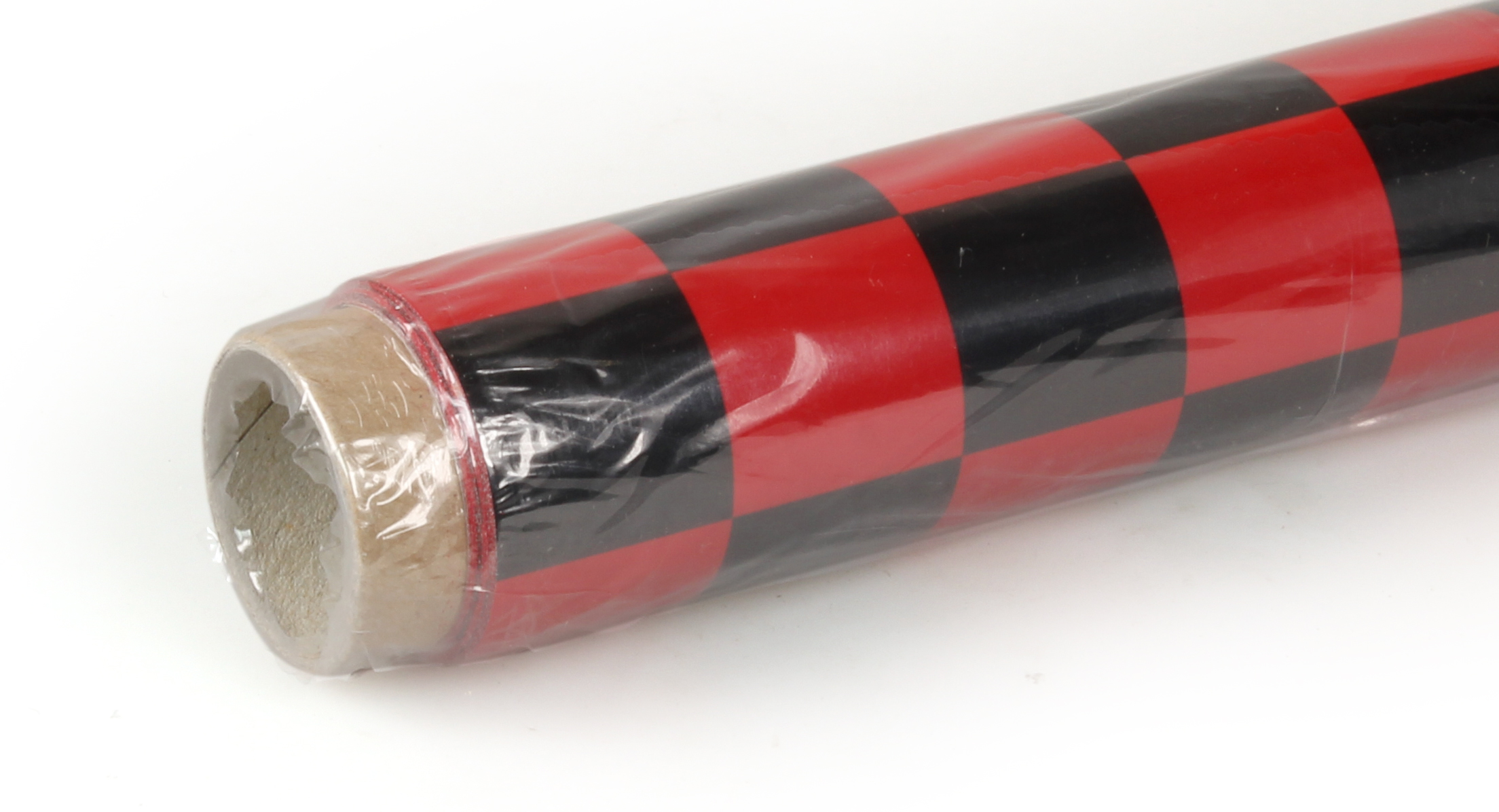 2m ORACOVER Fun-3 Medium Chequered, Ferrari Red + Black (60cm width)